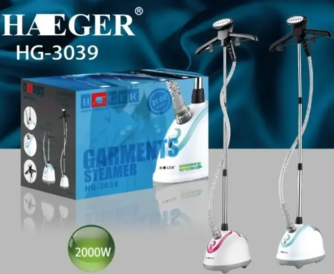 Відпарювач для одягу HAEGER HG-3039 вертикальний з вішалкою парова праска стаціонарна 1,2л 2000W - фото 4