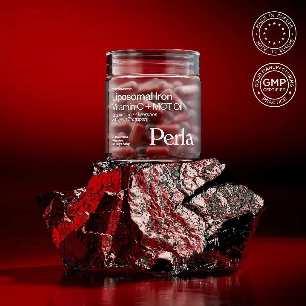 Залізо бісгліцинат Perla Helsa Liposomal Iron Vitamin C + MCT Oil 60 шт. - фото 2