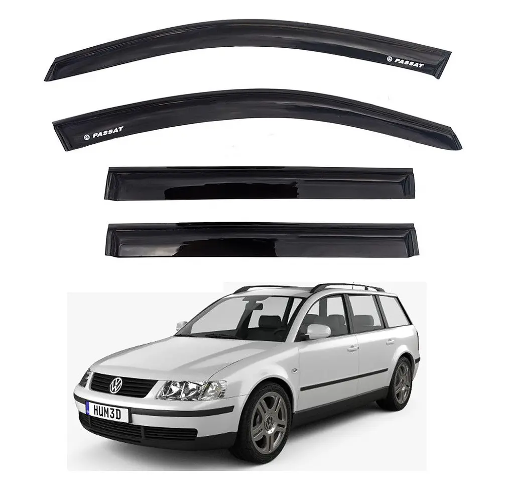 Дефлектори вікон вітровики Volkswagen Passat B5 Wagon 1997-2005 Скотч 3M Voron Glass