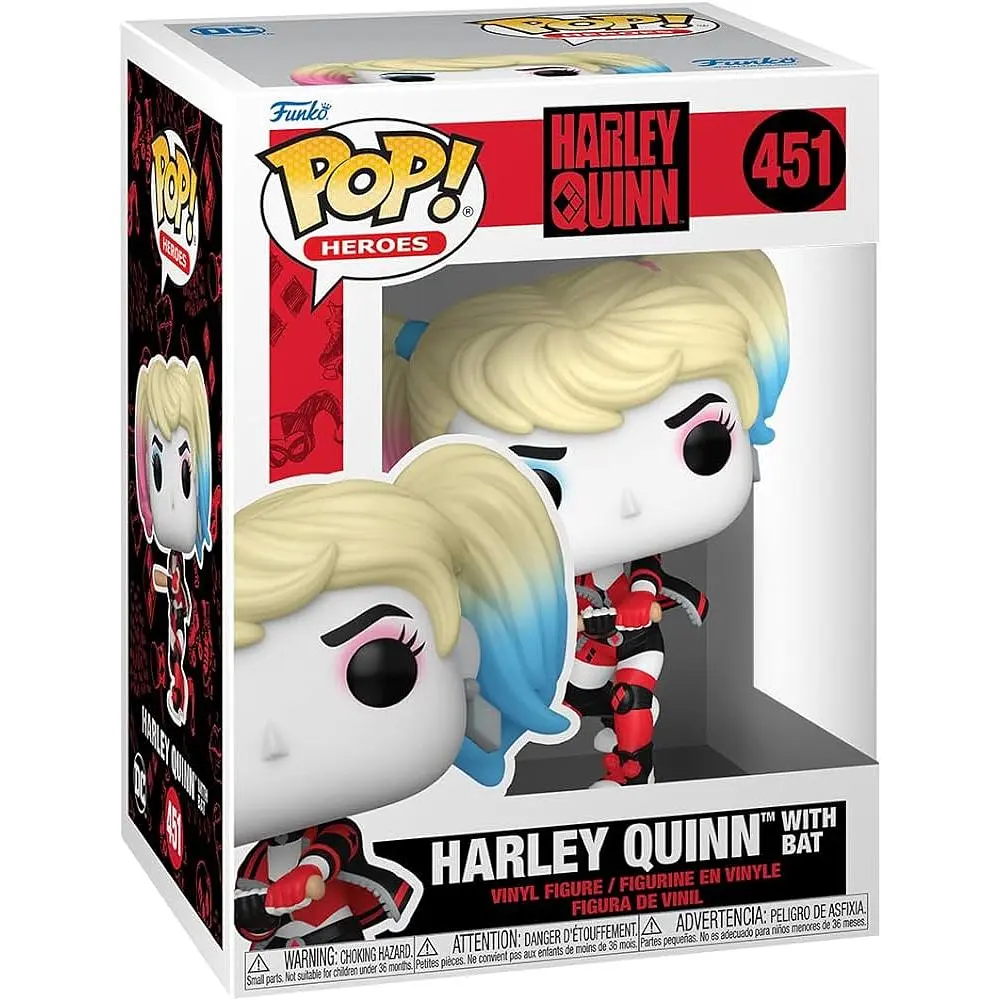 Фігурка Funko Pop Харлі Квінн DC Heroes Harley Quinn with Bat 10 см FP DC HQ 451 - фото 2