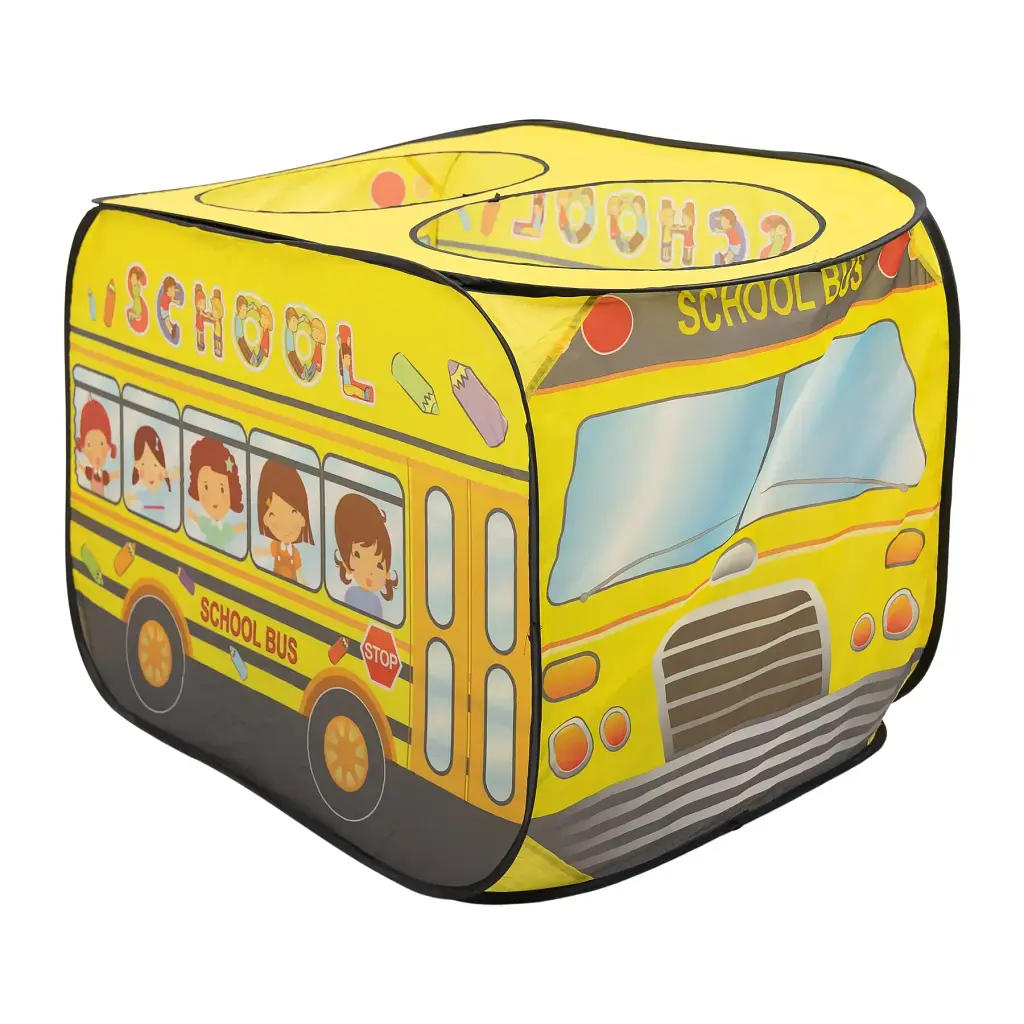 Намет дитячий ігровий LUGI HP-S-5NDY Шкільний автобус 110х70х66 см жовтий - фото 3