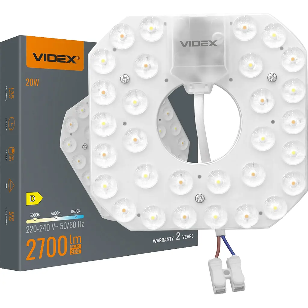 LED модуль для світильників Videx VL-MLC-20C 3000-4000-6500K 20W (28752-000)