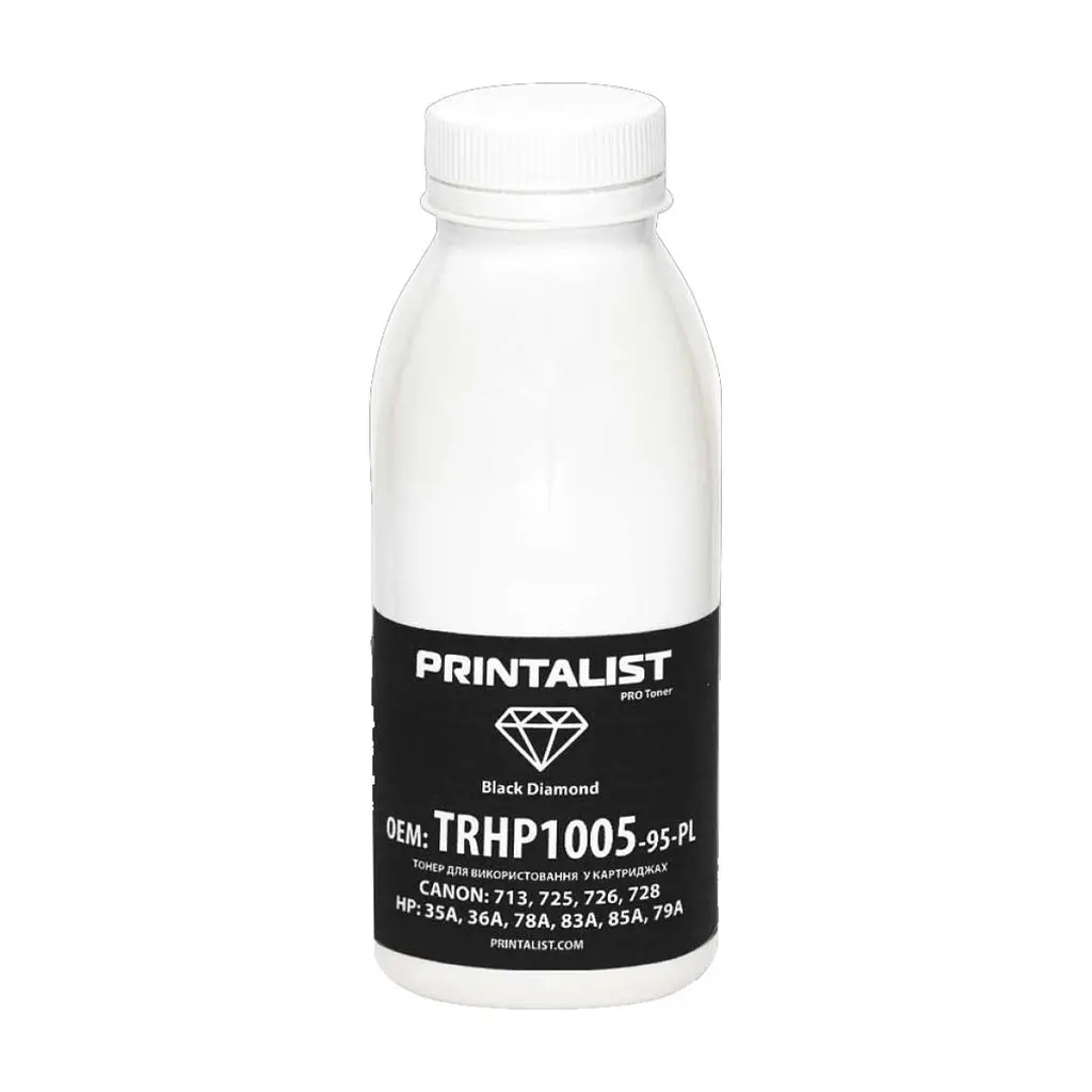 Тонер HP LJ P1005/1006/1505, 95г Black Printalist (TRHP1005-95-PL)