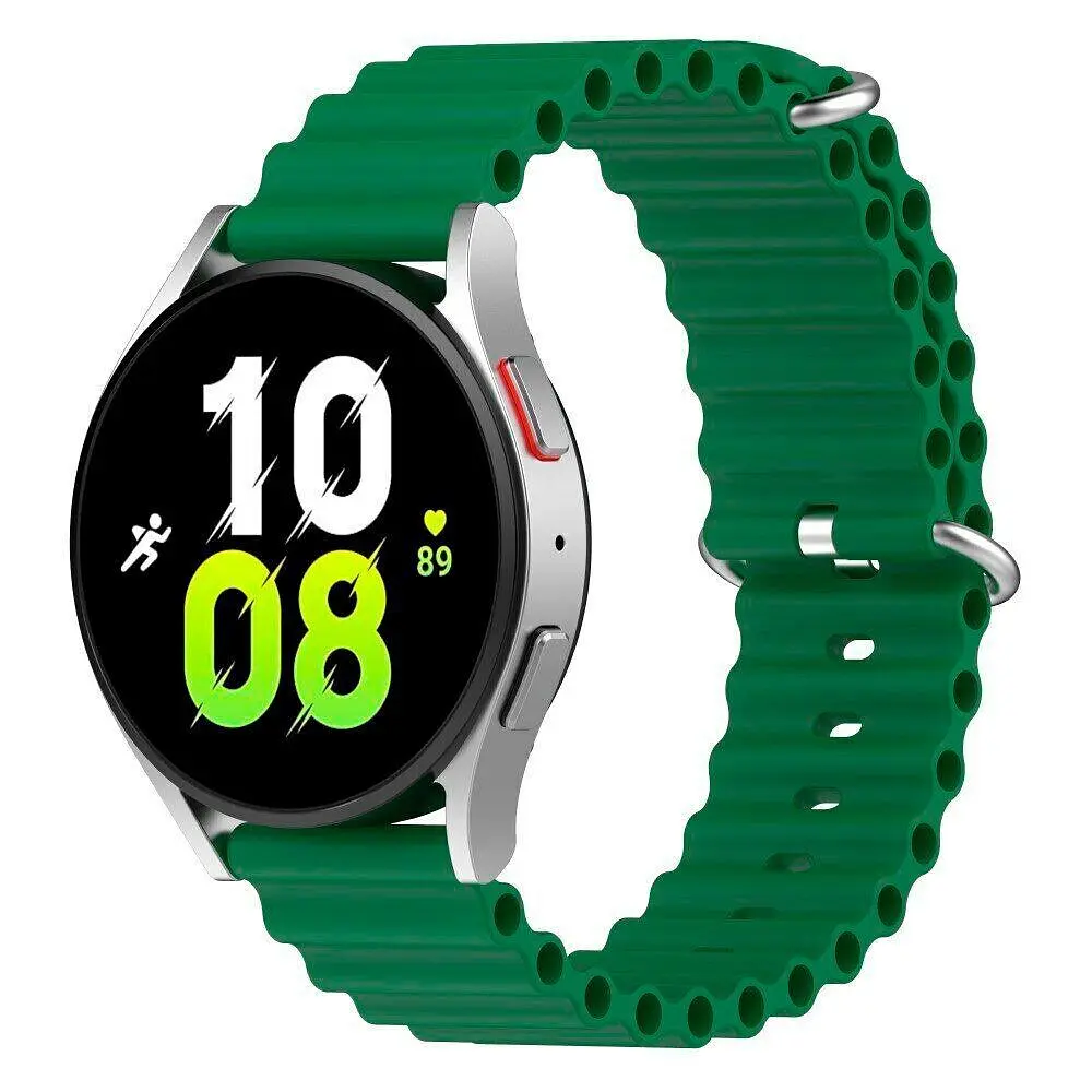 Універсальний ремінець для смарт-годинників Ocean Band 22mm Green [84196] - фото 5