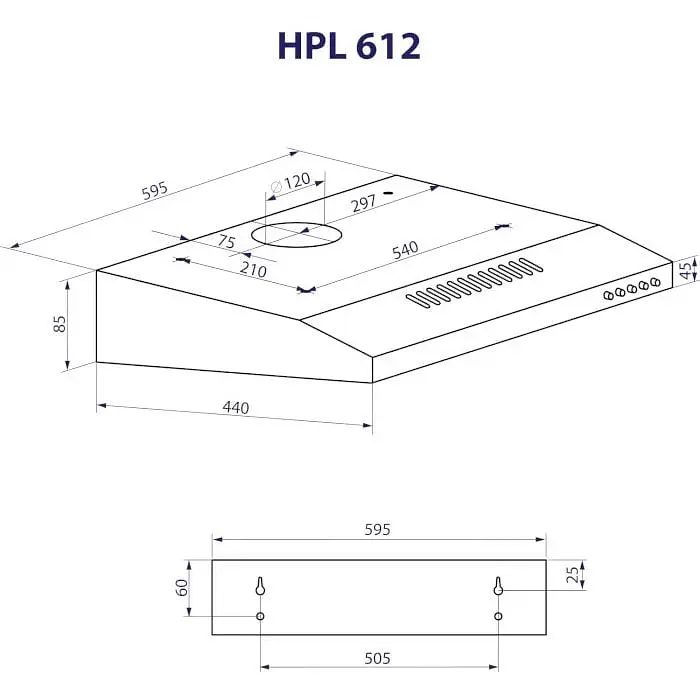 Витяжка пласка Minola HPL 612 IV - фото 10