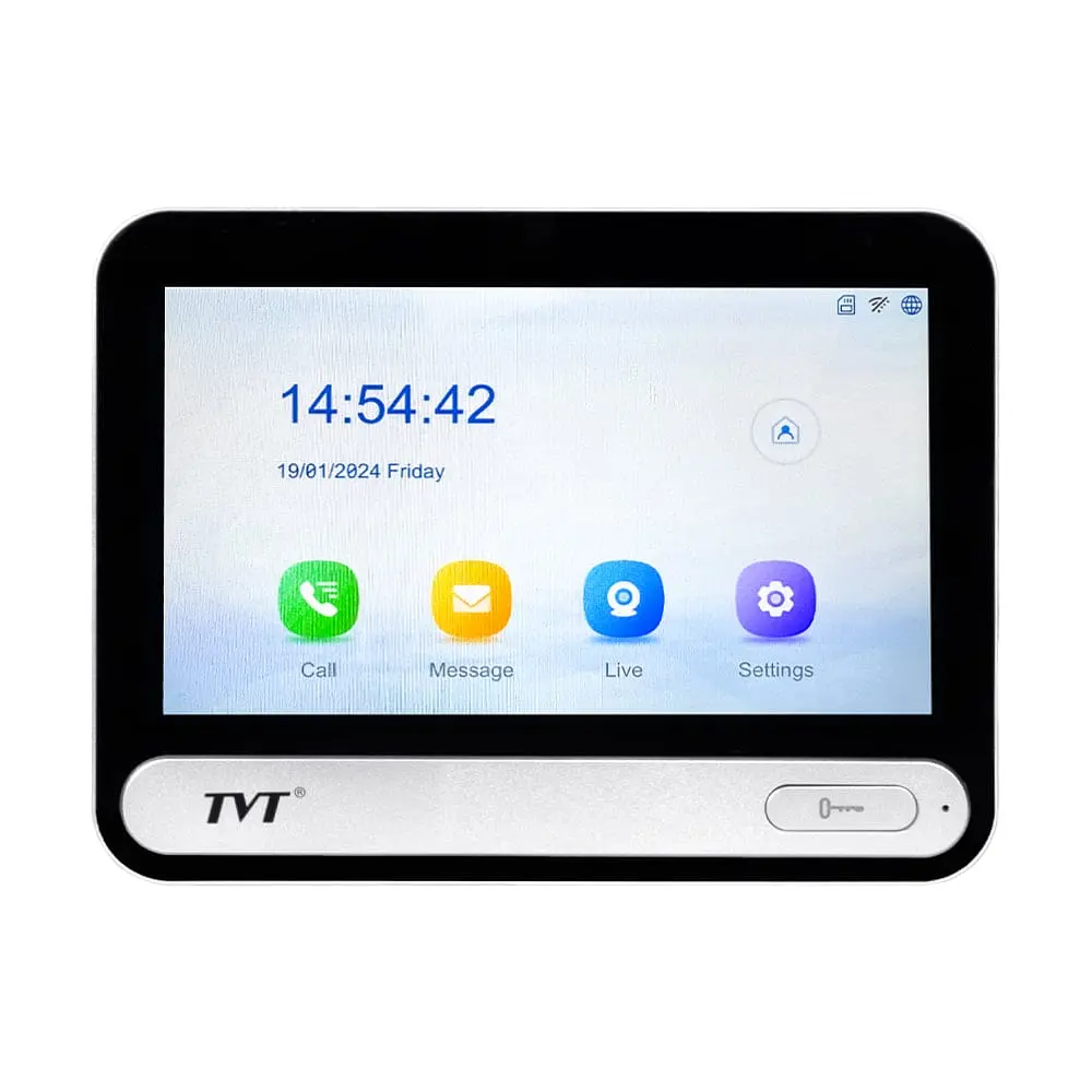 IP-відеодомофон з WiFi 7" TVT TD-E2137-PE/TP/WF Black (82-00404) - фото 2
