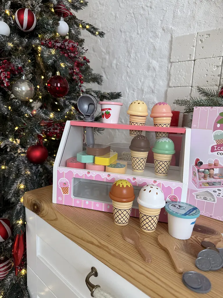 Деревянный набор мороженого Ice Cream Counter   - фото 10
