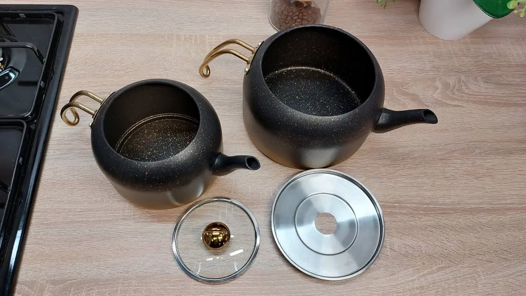 Двоярусний чайник O.M.S. Collection 8250-XL-Gold (1,8/3,6 л.) - фото 5