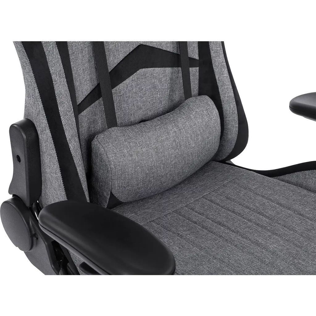 Геймерське крісло GT Racer X-2534-F Fabric Gray/Black Suede [121429] - фото 9