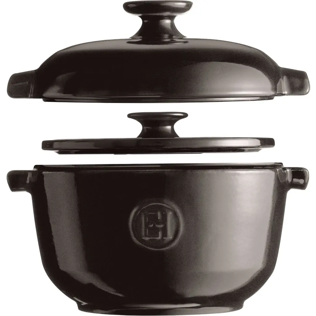 Кастрюля для риса Emile Henry Flame 19.5x20.5 см черная (794577) - фото 3