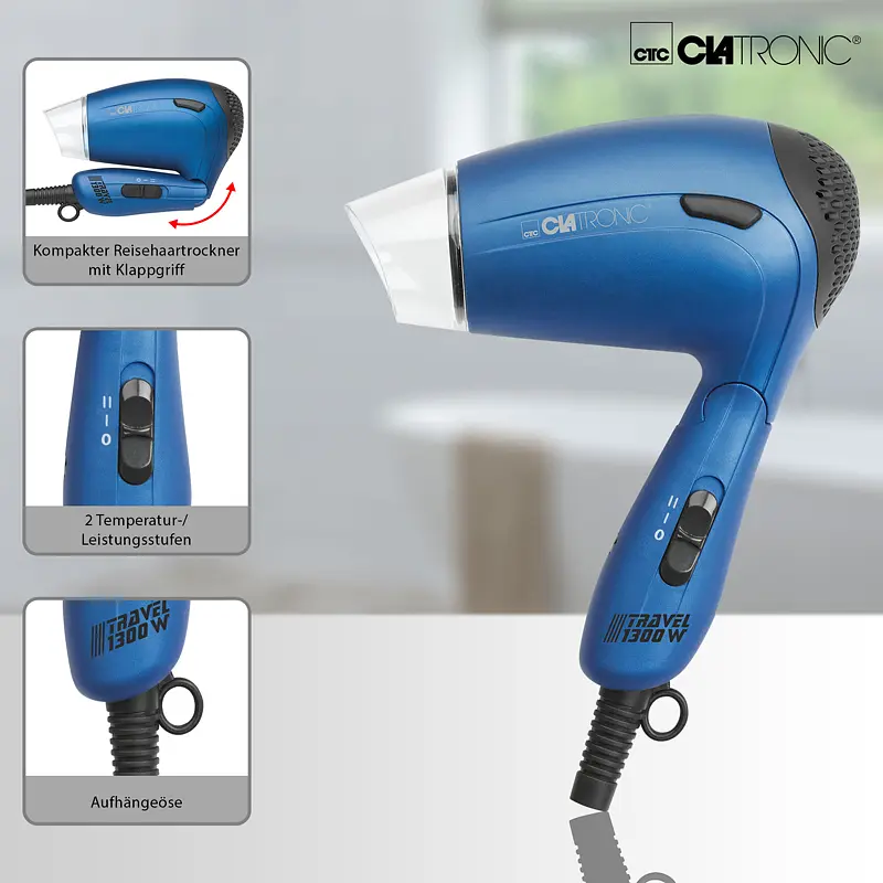 Фен CLATRONIC HTD 3429 Blue - фото 4