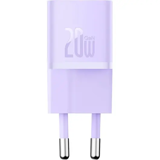 Сетевое зарядное устройство Baseus GaN5 Fast Charger Mini 1C 20W Purple (CCGN050105) [105944] - фото 2
