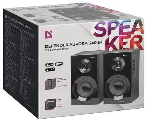 Колонки 2.0 Aurora S40 Black 40 Вт Defender teh0021001 - фото 4