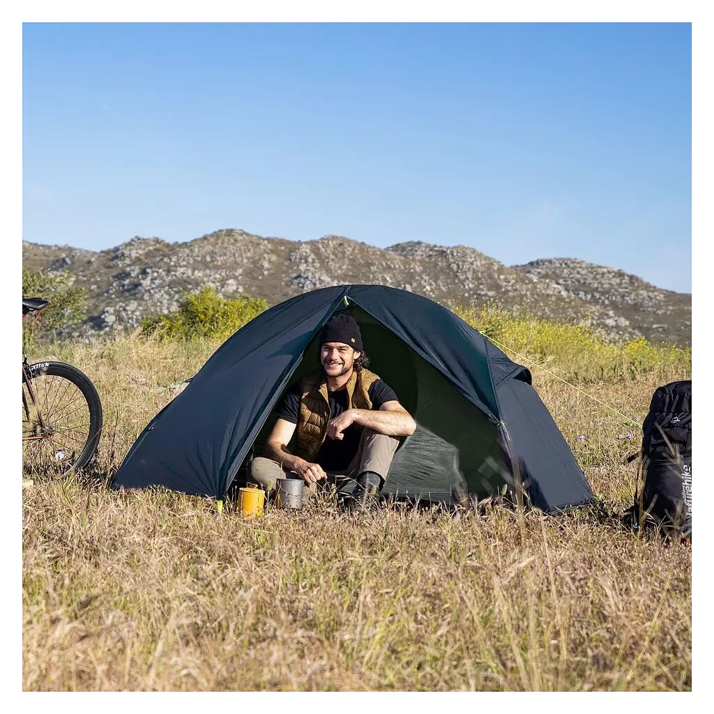 Намет Naturehike надлегкий одномісний Naturehike Cycling 1 NH18A095-D 210T темно-синій (6927595737743) - фото 3