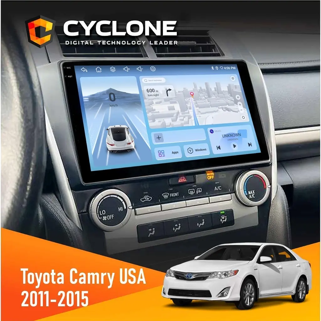 Штатна магнітола Toyota Camry 2011-2015 USA Cyclone C10-012 4x64, DSP, 4G Cyclone (НФ-00007764)