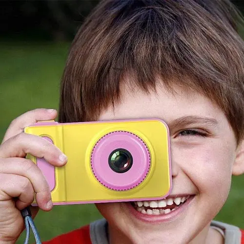 Дитячий цифровий фотоапарат Dvr baby camera V7 Рожевий - фото 3