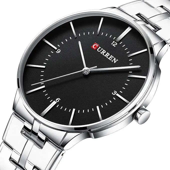 Часы наручные Curren 8321 Silver Black Silver (18687) - фото 2