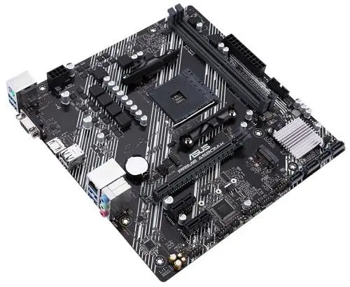 Материнська плата AM4 (A520) Asus PRIME A520M-K, A520, 2xDDR4, Int.Video(CPU), 4xSATA3, 1xM.2, 1xPCI-E 16x 3.0, 2xPCI-E 1x 3.0, ALC887 6xUSB3.2/6xUSB2.0, VGA/HDMI, MicroATX - фото 6