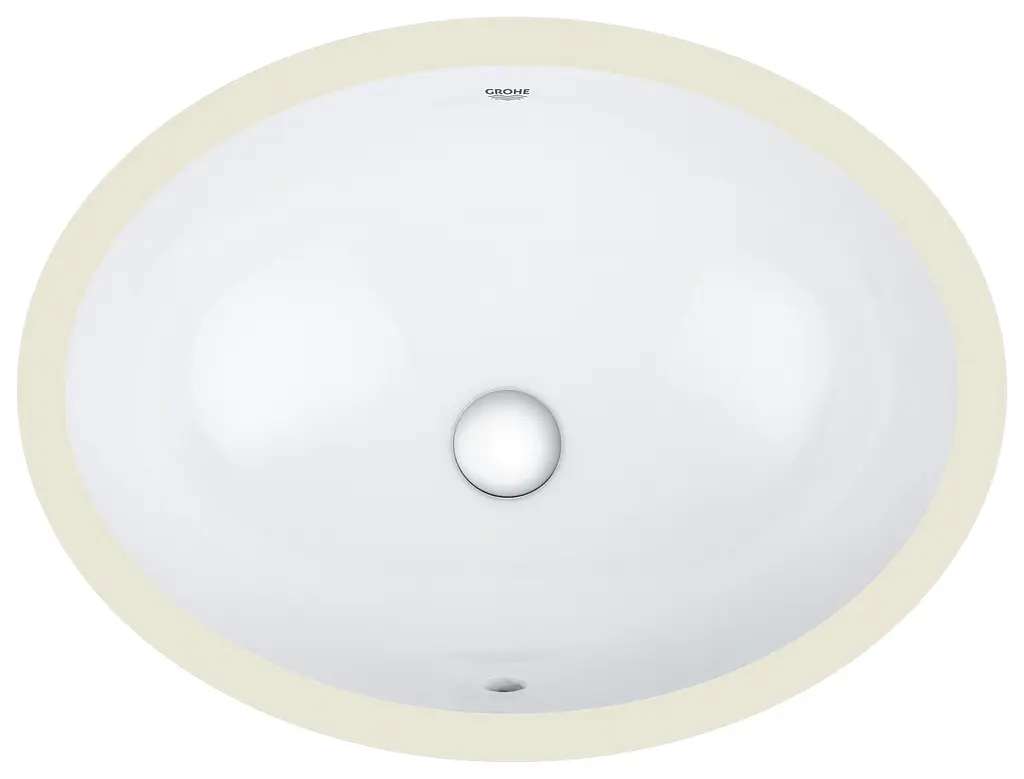 Раковина Grohe Bau 55 см монтаж під стільницю 39423000, Білий - фото 2
