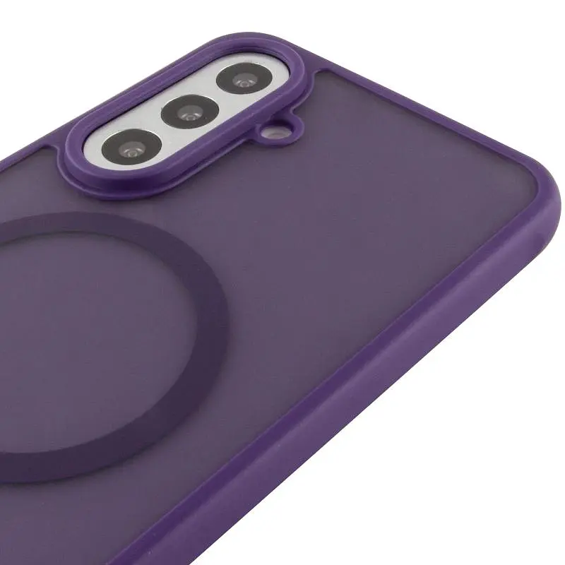 Чохол TPU Bloom with MagSafe для Samsung Galaxy S25 FE Purple - фото 4