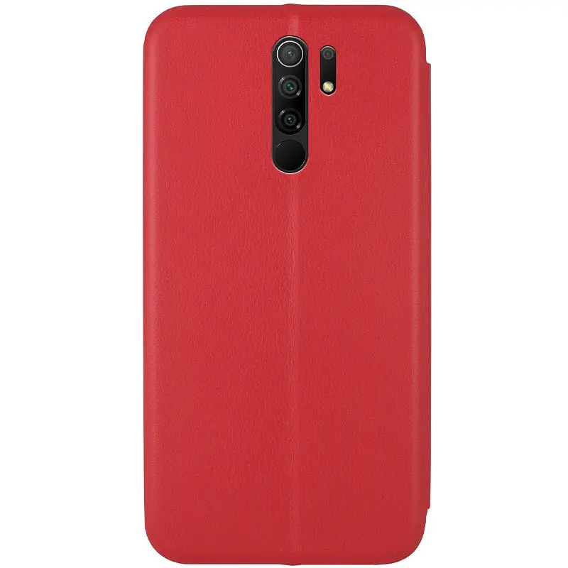 Кожаный чехол-книжка Classy для Xiaomi Redmi 9 Красный - фото 3