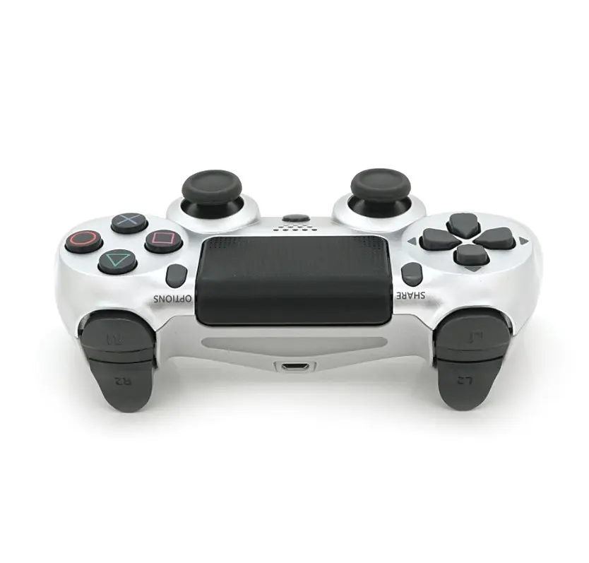 Геймпад джойстик DoubleShock Wireless PS4 Double Motor Vibration DUALSHOCK 4 Silver-White - фото 2