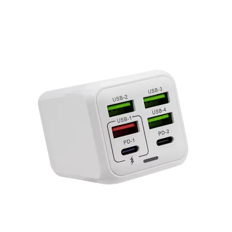 Надшвидкий зарядний пристрій Voltronic ADCPD006 150W 4xUSB +2xType-C PD+QC4.0 - фото 2