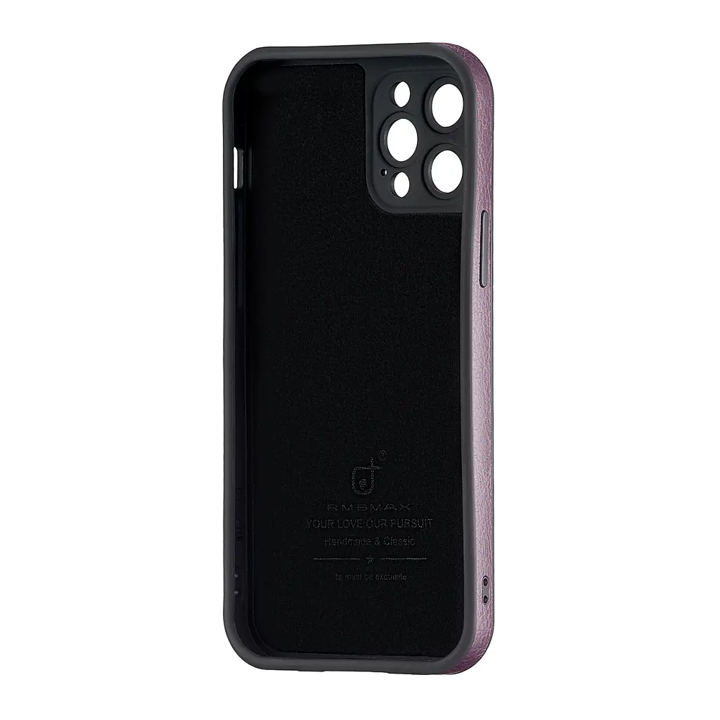 Чохол Jinduka Leather Protected Camera iPhone 12 Pro Purple - фото 3