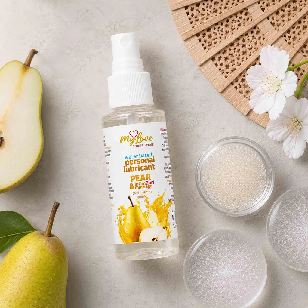 Лубрикант та масажний гель MyLove Aroma Series Intim&Massage Груша 50 мл - фото 3