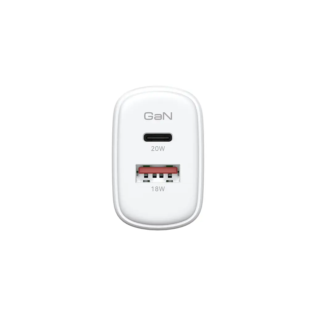 Мережевий зарядний пристрій ArmorStandart Poweraze 20W GaN Type-C + USB-A White (ARM87066) - фото 3