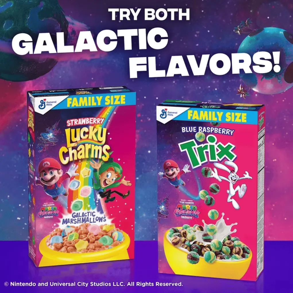 Сухий сніданок General Mills Trix The Super Mario Galaxy Blue Raspberry 470г - фото 7