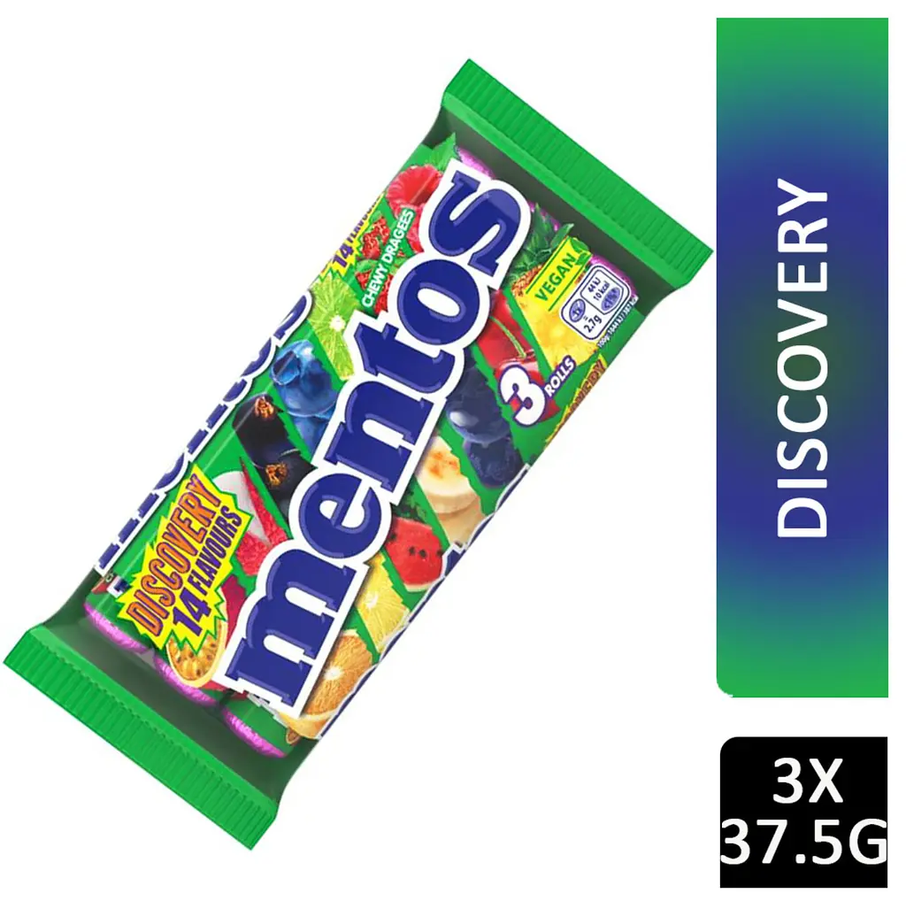 Драже Mentos Discovery 14 смаків 3×37.5г - фото 2