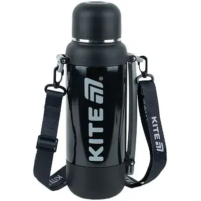 Термос Kite 1200 мл, чорний (K25-1225-1)