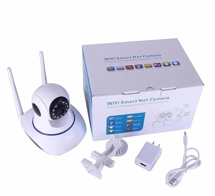 Панорамная камера видеонаблюдения V380 Q5 IP Wi-Fi (360 градусов) Белая - фото 5