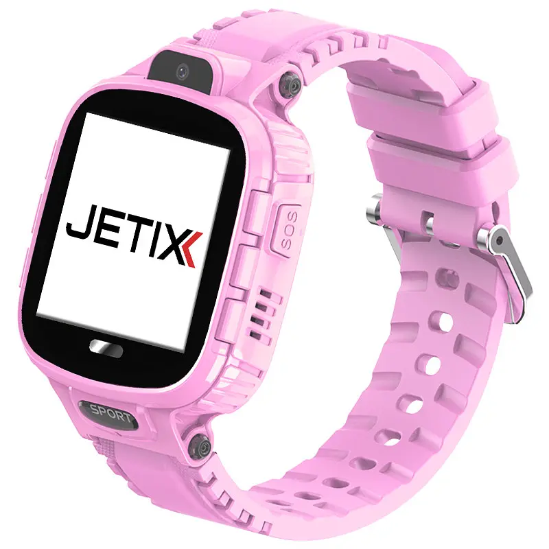 Дитячій смарт годинник-телефон JETIX DF45 Anti Lost Edition вологозахищені для дитини (Pink) - фото 3