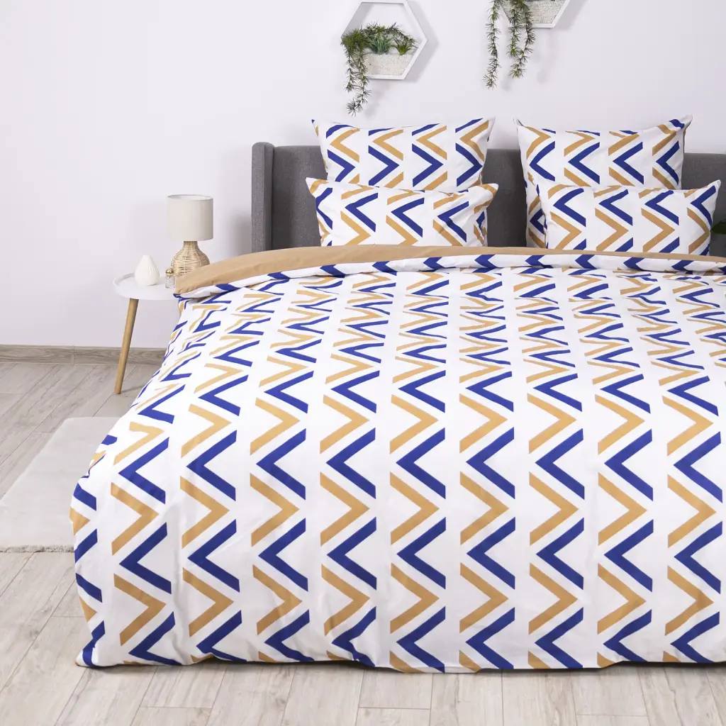 Постільна білизна ТЕП Soft Dreams Geometry Pasion бязь 70x70 полуторна білий - фото 6