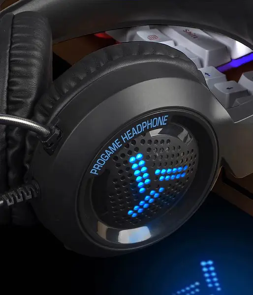 Гарнітура Varr Gaming VH8020 Headset Colorful Breathing USB 2X 3.5 Black (VH8020) - фото 2