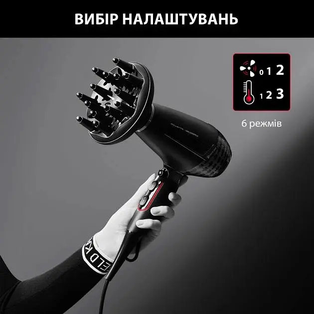 Фен Rowenta x Karl Lagerfeld Pro Stylist CV888LF0 (00000023568) - фото 4