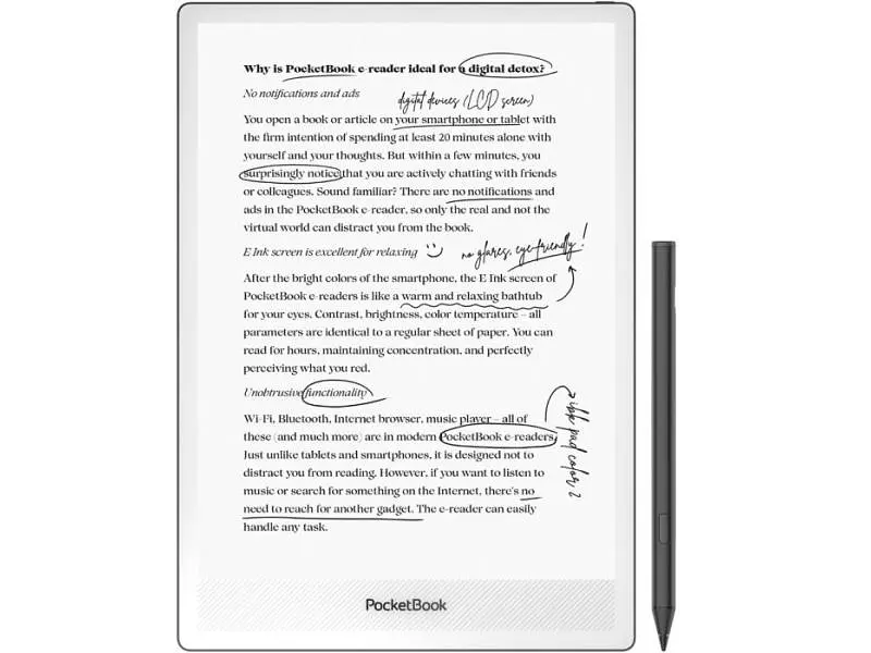 Електронна книга PocketBook InkPad One Matte Black (PB1030-8-WW) - фото 2