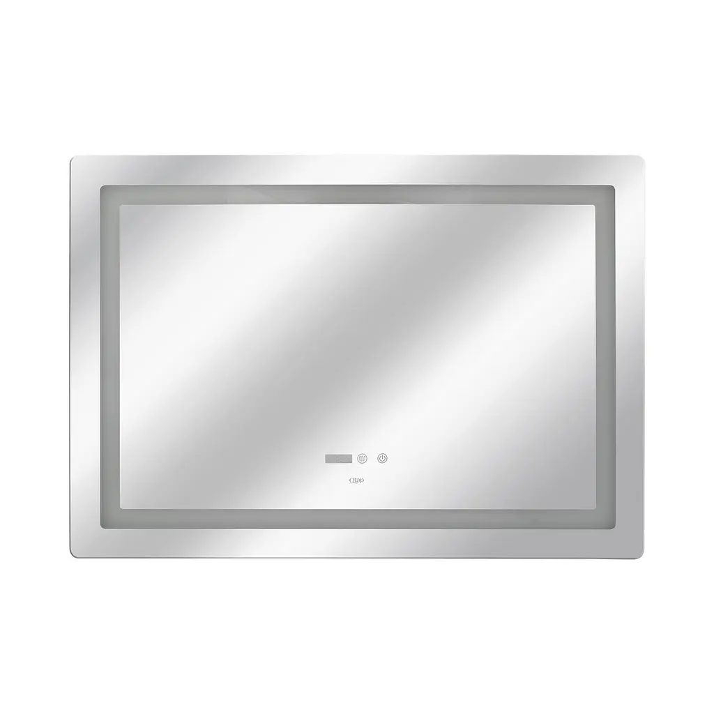 Дзеркало Qtap Mideya 1000x700 з LED-підсвічуванням Touch, з антизапотіванням, з годинником, диммером яскравості QT2078NCF10070W - фото 3