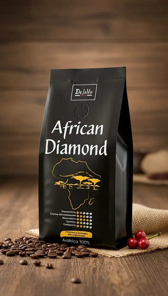 Кава в зернах DeJaVu African Diamond 250 г - фото 3