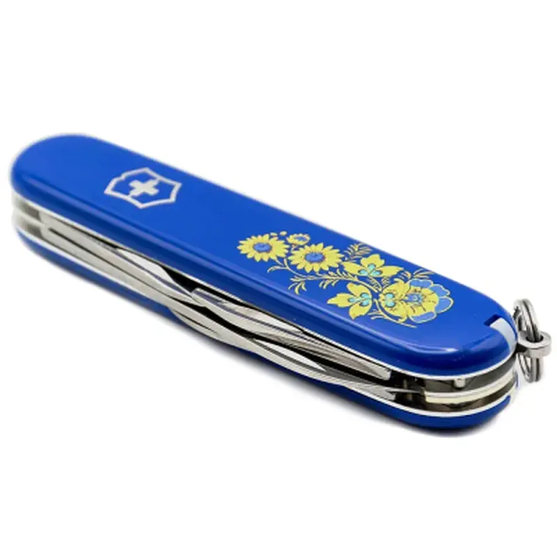 Ніж Victorinox Spartan Ukraine Blue "Квіти" (1.3603.2_T1050u) - фото 6