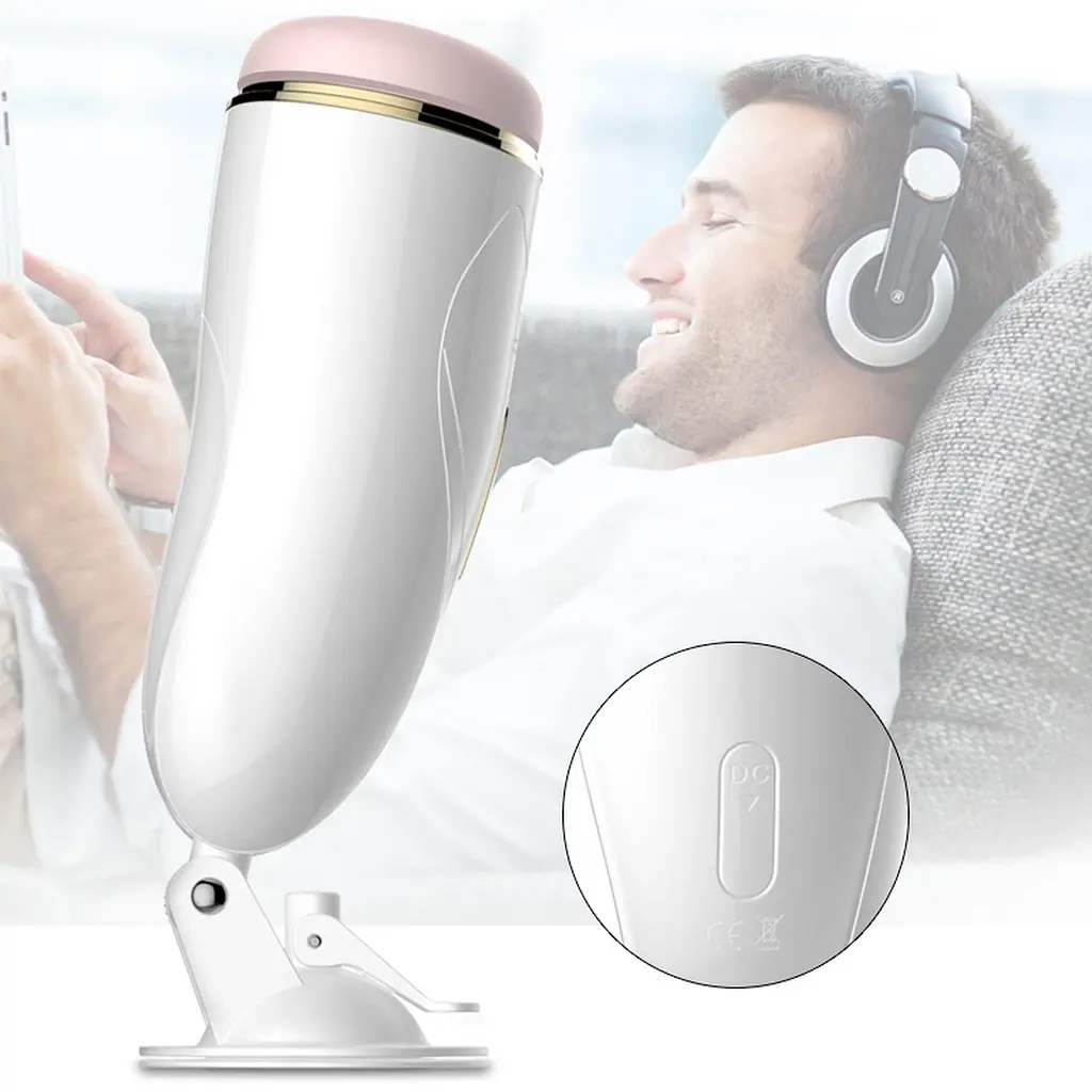Автоматичний мастурбатор FoxShow Vibrating Vagina Cup з інтерактивною функцією - фото 5