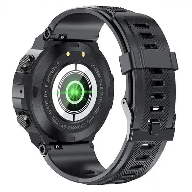 Чоловічий розумний смарт-годинник Lemfo K22 Smart Extreme Ultra Black - фото 3