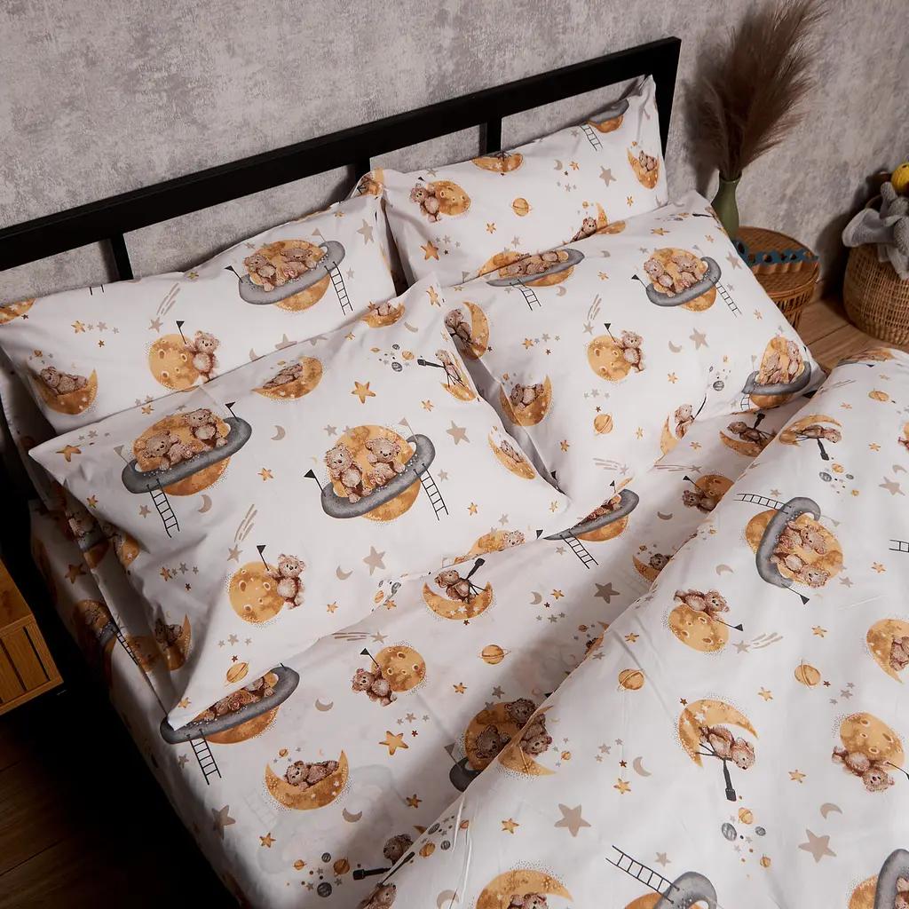 Набір наволочок Moon&Star Бязь Gold Люкс Teddy Dreams 50х50 см 2 шт - фото 2