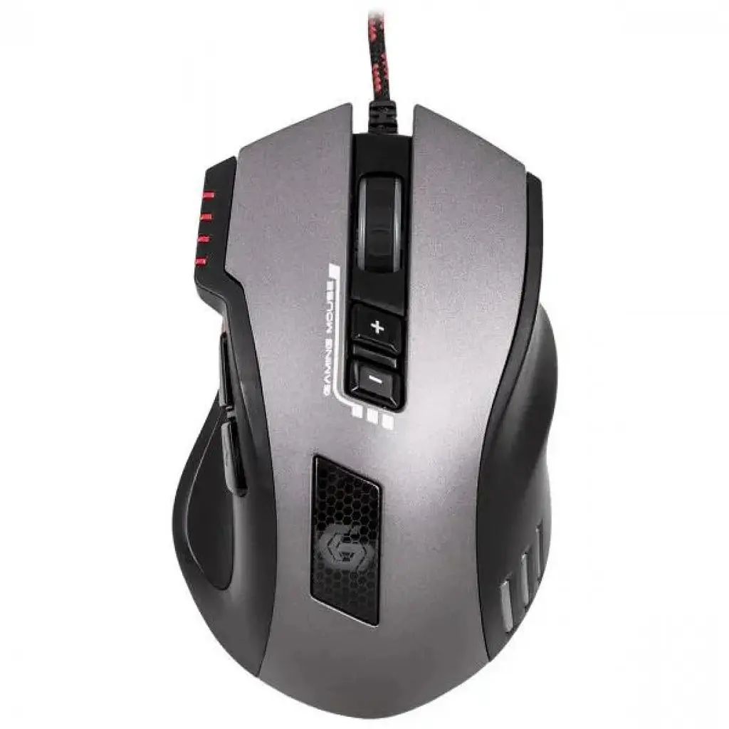 Миша Gembird MUSG-004 Чорний, Сірий USB - фото 6