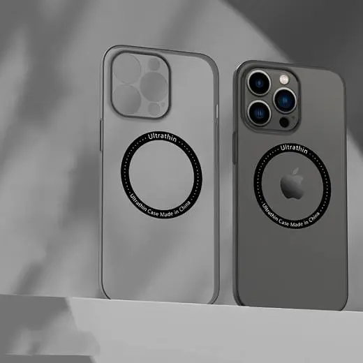Ультратонкий чехол CasePro Ultra Thin MagSafe с защитой камеры Black для iPhone 13 Pro Max - фото 2