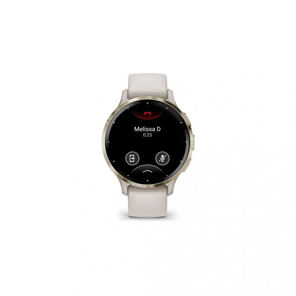Смарт-часы Garmin Venu 3S Soft Gold S. Steel Bezel with Ivory Case and S. Band (010-02785-04) - фото 3