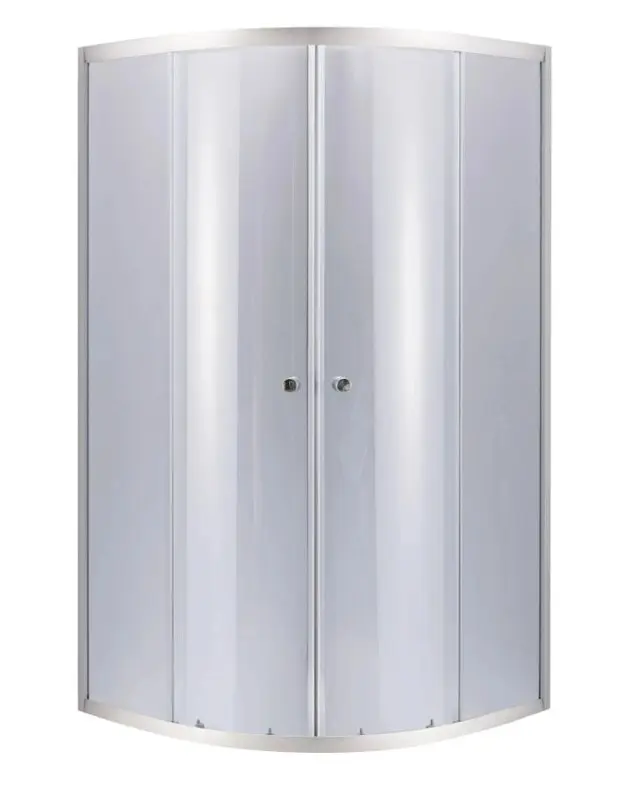 Набір Lidz Душова кабіна Latwa SC80x80.SAT.MID.GR напівкругла, скло тоноване 4 мм + Душовий піддон Kapielka ST80x80x26, з панеллю - фото 2