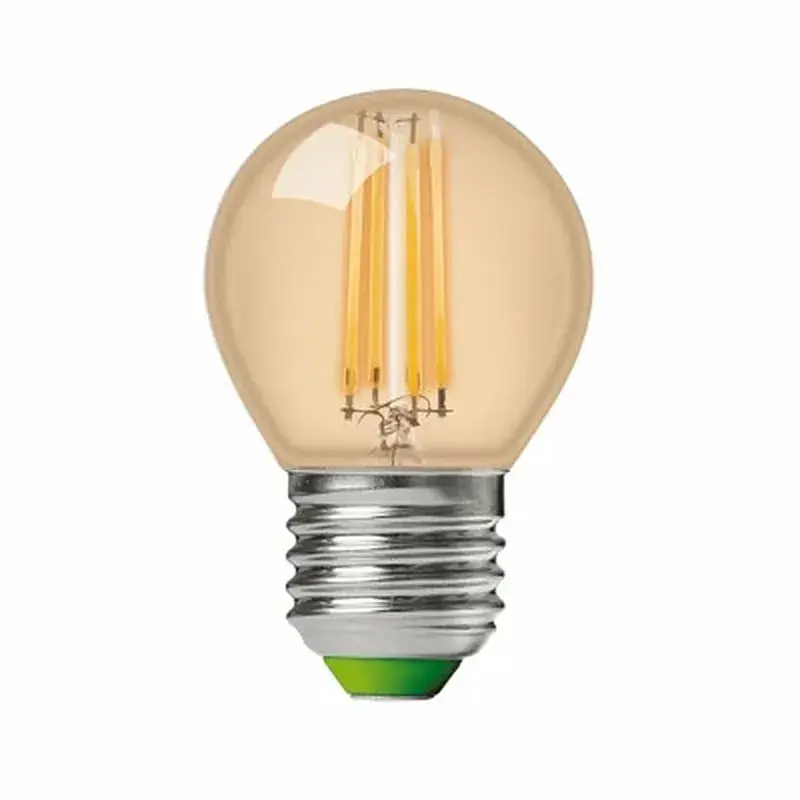 Лампочка Eurolamp LED G45 5W 530 Lm E27 4000K deco 2шт (MLP-LED-G45-05274(Amber)) - фото 2